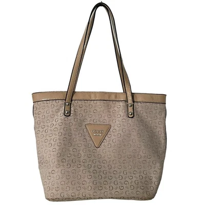 Bolso de mano de hombro natural Guess Signature para mujer Foto 1 de 4