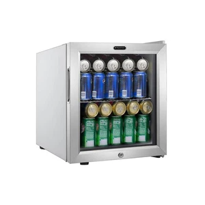 17 in. 68 (12 oz.) Can Cooler 1.6 cu. ft. Beverage Cooler Mini Refrigerator with - Picture 1 of 8