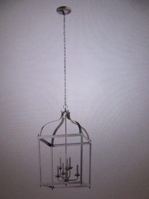 Kichler Larkin 6-Light Brushed Nickel Traditional Candle Cage Foyer Pendant - Image 1 of 4