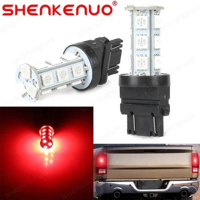 3157 Red LED Brake Tail Stop Light Bulbs For Dodge Ram 1500 2500 3500 1994-2010 - Image 1 of 4