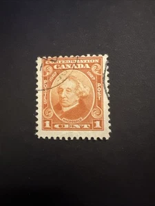 Canadá 1927 60 Aniversario Confederación 1c Naranja Sir John Macdonald Usado - Imagen 1 de 2