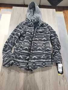 Volcom Big Boy/Youth Sherpa Lined Hooded Fleece Coat Size Large 14-16 - Picture 1 of 13