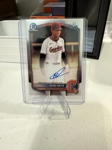 2025 Bowman Chrome Heins Brito Auto 1st Prospect #CPA-HB Guardians - Bild 1 von 2