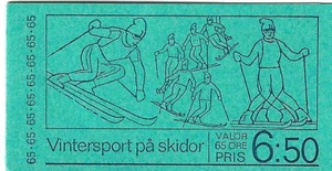 Sweden Stamp Booklet 1974 SC# 1035a ' Skiing ', BP of 10, 2 each #1031-1035 - Picture 1 of 3