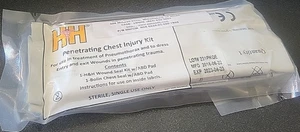 H&H Penetrating Chest Injury Kit Bolin ABD Pad Wound Seal Kit EXP 2023-04-23 - Bild 1 von 4