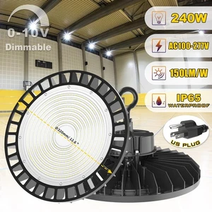 UFO LED High Bay Light 240W Industrial Factory Warehouse Dimmable Lamp 100-277V - Picture 1 of 8