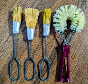 Vintage Fuller Pinsel Posten Metallgriff Gießen Gebäck BBQ Gemüse Schrubber Set - Bild 1 von 6