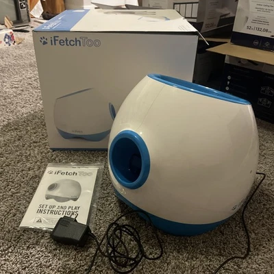 Lanzador de bolas interactivo Ifetch Too para perros grandes – necesita batería nueva para piezas Foto 1 de 4