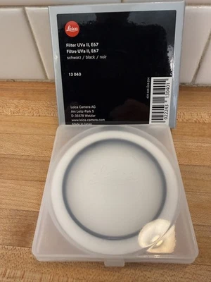 Genuine Leica UV Filter UVa II E67 Black #13040 - Image 1 of 2