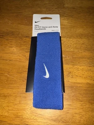 Nike Diadema Reversible Home Away 1 Cuenta Azul Blanco 88546 Nueva Con Etiquetas Foto 1 de 4