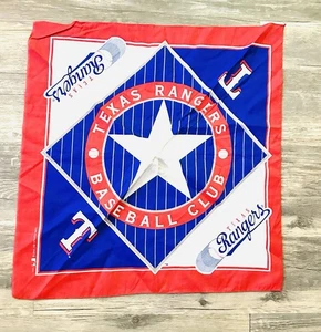 Vintage 1995 Texas Rangers Baseball Club Bandana 20x20" Vintage 90s RARE MLB Neu - Bild 1 von 2