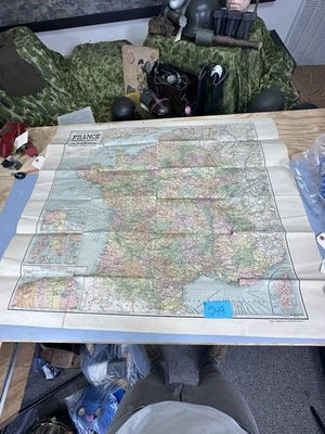 WW1 Nouvelle Carte France Map 41" Alphonse French Territories Belgique b549 - Image 1 of 4