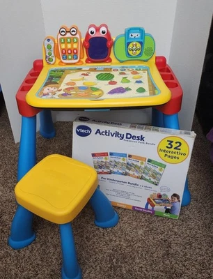 VTech Touch & Learn Activity Desk Deluxe, With 32 Page Additional Expansion Pack - Image 1 of 4