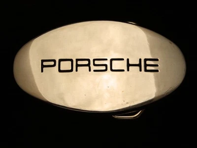 PK15150 VINTAGE AÑOS 70 **COMPAÑÍA ALEMANA DE AUTOS DEPORTIVOS** HEBILLA DE LATÓN MACIZO PULIDO Foto 1 de 2