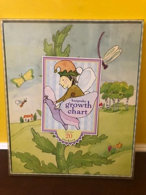 Nueva tabla de crecimiento plegable eeBoo Growing Like a Weed Keepsake 1999 Melissa Sweet Foto 1 de 4