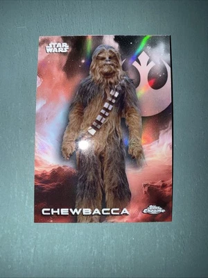 2025 Topps Chrome Star Wars #23 Chewbacca Refractor  - Image 1 of 4