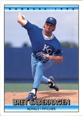 Bret Saberhagen 1992 Donruss #128 Kansas City Royals ENVÍO GRATUITO AutographDen Foto 1 de 2