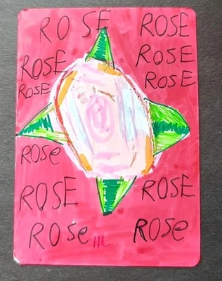 🌙 Handmade Mixed Media ATC Card–OOAK FLORAL theme - Image 1 of 2