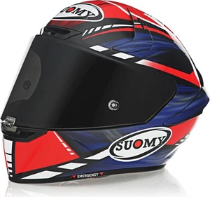Casco Suomy SR-GP a bordo azul rojo talla pequeña - Imagen 1 de 9
