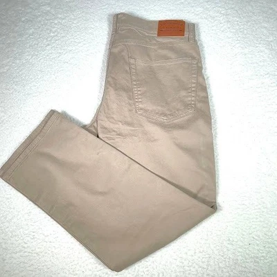 Auténticos pantalones caqui Lucky Brand 110 para hombre talla 38x30 se adapta a 36x29 tostados rectos Foto 1 de 4