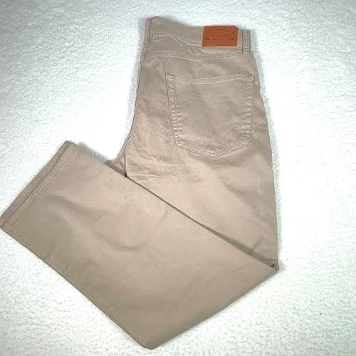 Lucky Brand 110 Khaki Pants Mens Size 38x30 fits 36x29 Tan Straight Authentic - Image 1 of 4