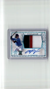 2020 Leaf Trinity AJ Vukovich RC Rookie Auto /75 SP #BA-AJV Patch Relic RPA - Picture 1 of 2