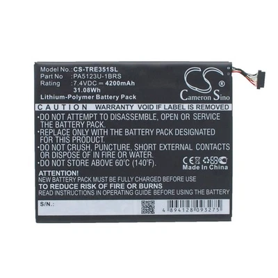 Battery for Toshiba AT10LE-A-108 AT15LE-A32 Excite Pro 10.1 PA5123U-1BRS Tablet - Image 1 of 4