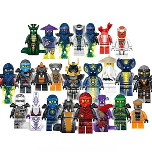 Set mit 24 Ninjago Minifiguren Jay Kai Sensei Wu Meister Bausteine Spielzeug - Bild 1 von 34