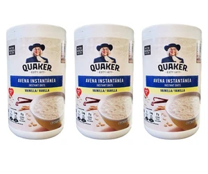 Quaker Instant Haferflocken Vanille und Zimt 3er Pack fertig in 1 Minute - Bild 1 von 3