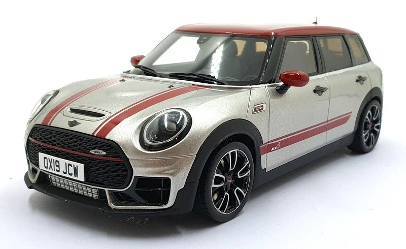 Otto 1/18 Scale Model Car OT1106 - Mini Clubman (F54) JCW - Silver/Red - Image 1 of 4