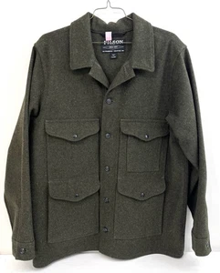Chaqueta de Lana Filson Mackinaw Cruiser Para Hombre XL Larga Verde Bosque Hecha en EE. UU. - Imagen 1 de 12
