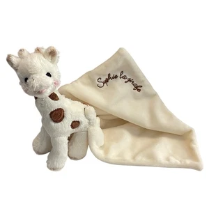 Sophie La Girafe Lovey Security Babydecke mit Plüsch Giraffe Spielzeug Frankreich Creme - Bild 1 von 10