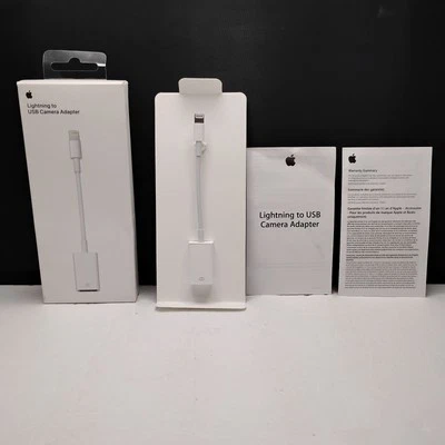 Adaptador de câmera Apple Lightning para USB branco - Imagem 1 de 4