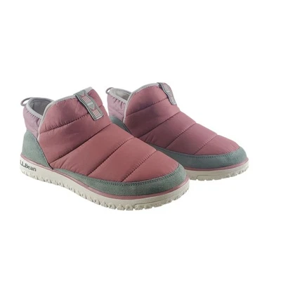 9 LL Bean Botines Acolchados Montaña Clásicos Botines Zapatilla Casa Zapatos Rosa Foto 1 de 4