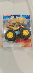 Hot Wheels Monster Trucks BUNS OF STEEL Snack Pack with Crushed Car NEW For 2025 - Picture 1 of 6