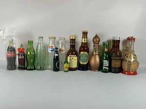 Mini botellas vintage botellas de refresco licor sal y pimienta - Imagen 1 de 24