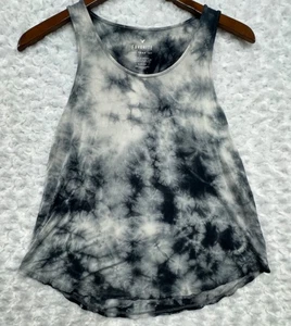 American Eagle grau weiß Batik Lieblings-Tanktop Shirt Größe Small Damen weich - Bild 1 von 6