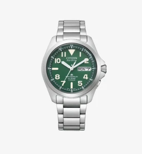 Citizen Promaster Land Eco-Drive 39 mm Super Titanum verde plata PMD56-2951 - Imagen 1 de 3