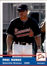 2005 Danville Braves Grandstand #1 Paul Runge Clewiston Florida FL Baseball Card
