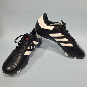 Scarpe da calcio Adidas Goletto VI FG da uomo taglia US 7 tacchetti nero bianco nuove con etichette - Foto 1 di 12