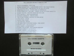 WEA PROMO CASSETTE 1988 WHITE LION POGUES DEBBIE GIBSON GEORGE HARRISON ACT - Picture 1 of 1
