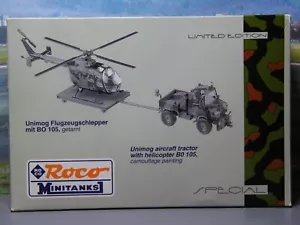 🚩Roco Minitanks Special 837 Unimog Flugzeugschlepper+BO 105 Heer 1:87 H0 Herpa - Bild 1 von 11
