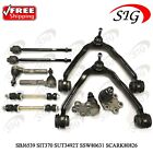 RWD 10pc Front Control Arm Kit Ball Joint Tie Rod for GMC Sierra 1500 1999-2006