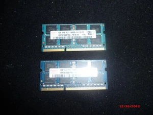 8GB! 2 x Hynix 4GB SO-DIMM 1333 MHz DDR3 SDRAM Memory (HMT351S6BFR8C-H9) - Picture 1 of 2