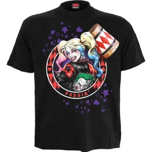 Spiral Harley Quinn - Puddin' Joker T-Shirt • Ships in 2-4 Weeks • Gothic - Picture 1 of 2