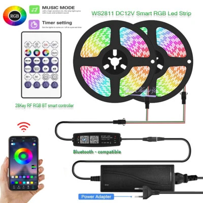 WS2811 Smart RGB Led Strip DC12V Bluetooth-compatible Music Controller Kit - Image 1 of 4