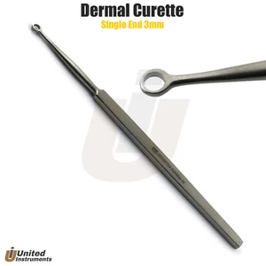 ENT Fox Dermal Curette 3mm Loop Ear Cleaning Dermataology instruments - Picture 1 of 3