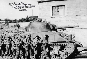 Jack Myers auto/signed 4x6 photo Army Battle of The Bulge WW II Rare COA LOOK! - Picture 1 of 1