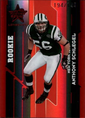 2006 Rookies & Stars Longevity Target Ruby Parallel #138 Anthony Schlegel /199 - Image 1 of 2