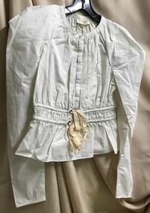 Ulla Johnson Edena Blouse Bone Color Size 0 NEW - Picture 1 of 4